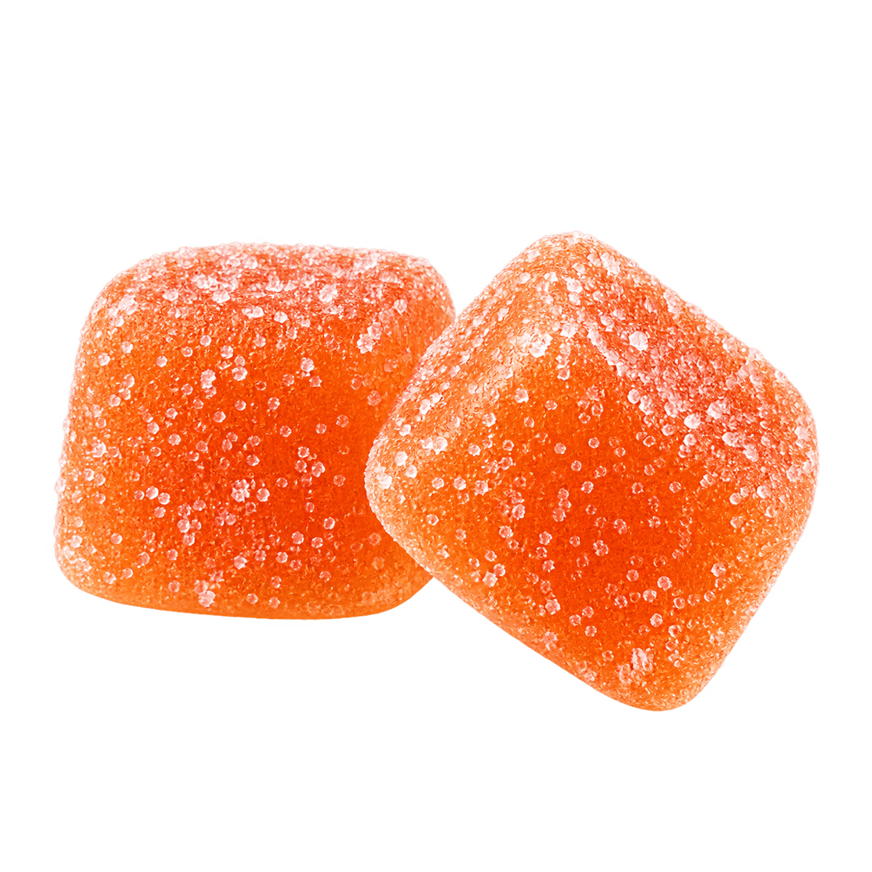 Two Peach Lavender AVEN soft chews, sugared