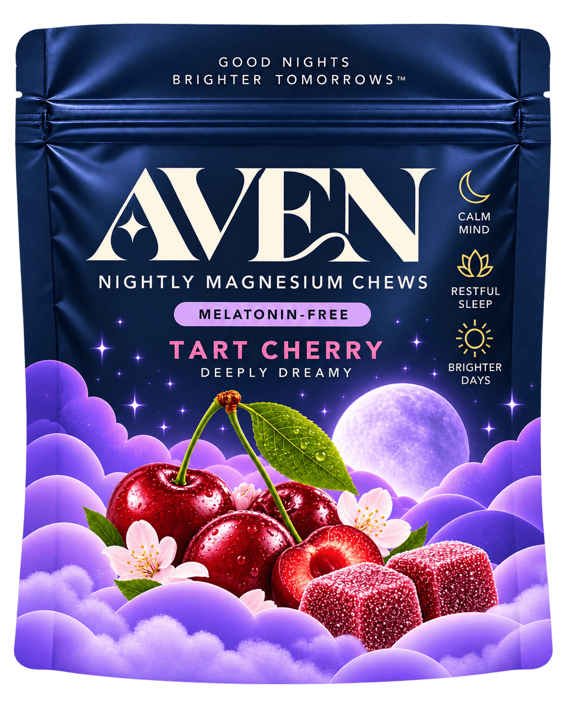 AVEN Tart Cherry Nightly Magnesium Chews pouch